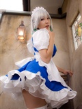 cosplay美女套图 c77 Sakuya Izayoi　白丝假发扮相(1)(66)